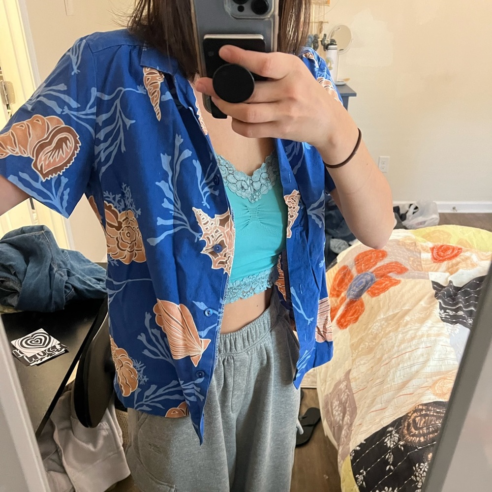 hawaiian beach cover up top